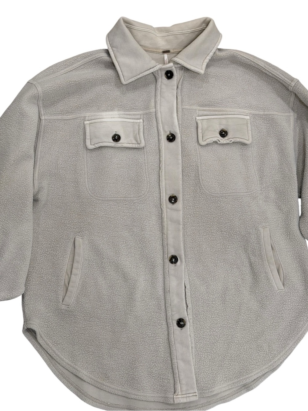 Free People Ruby Shacket In Stone - Picture 5 of 8